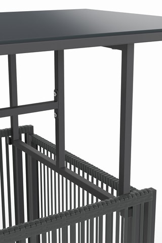 Mesa de centro em vidro temperado Ozéa - 100 x 50 x 73 cm