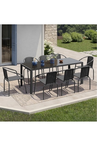 Conjunto de jardim Delma - 8 lugares