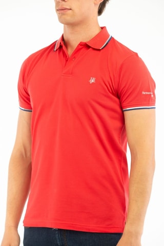 Polo - Harmont & Blaine Jeans - Blanc, rouge et bleu