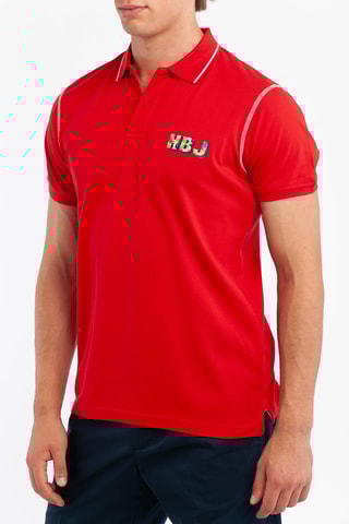 Polo - Harmont & Blaine Jeans - Blanc, rouge et vert