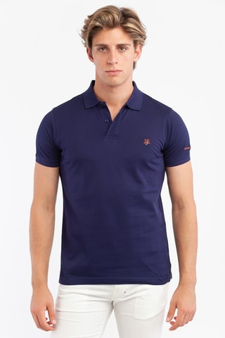 Polo - Harmont & Blaine Jeans - Blanc, bleu et orange