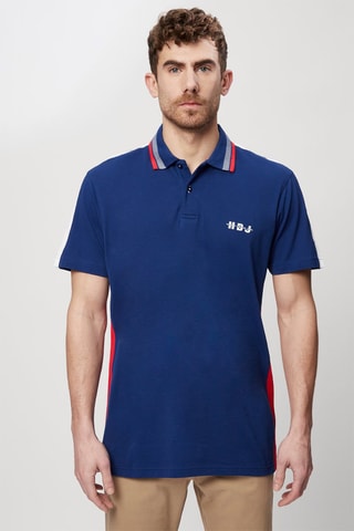 Polo - Harmont & Blaine Jeans - Blanc, bleu et rouge