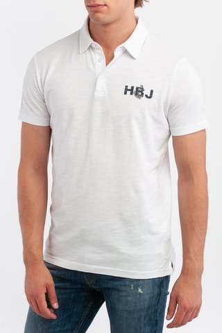 Polo - Harmont & Blaine Jeans - Blanc et bleu