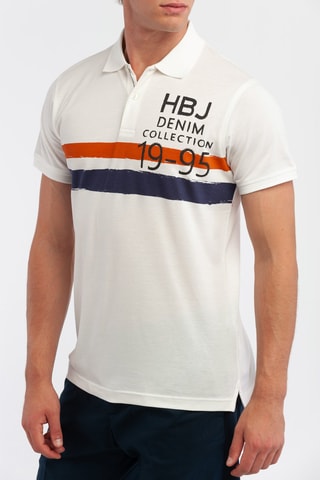 Polo - Harmont & Blaine Jeans - Noir, blanc et bleu