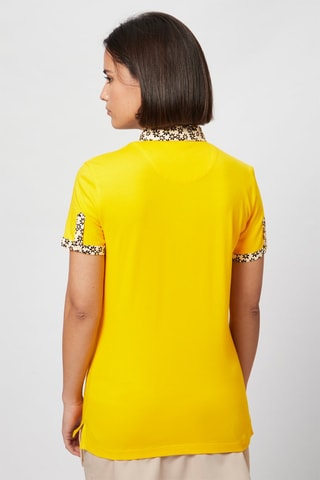 Polo - Harmont & Blaine - Blanc, noir et jaune