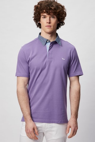 Polo - Harmont & Blaine - Blanc, bleu et violet