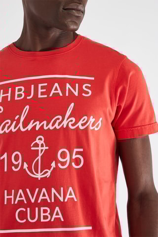 T-shirt - Harmont & Blaine Jeans - Rouge