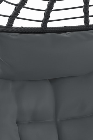 Sillón huevo con patas - Gris antracita