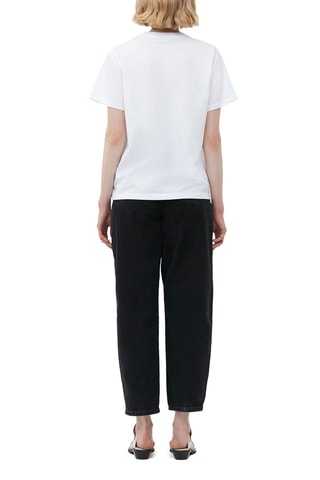 T-shirt in cotone bio - Bianco - Ganni