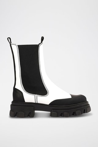 Stivaletti in pelle - Ecrù - Ganni