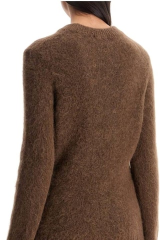 Maglia in alpaca e lana - Marrone scuro - Ganni