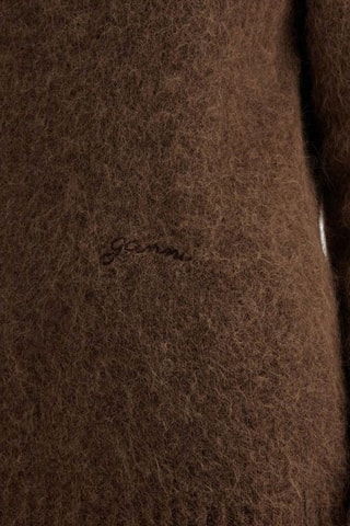 Maglia in alpaca e lana - Marrone scuro - Ganni