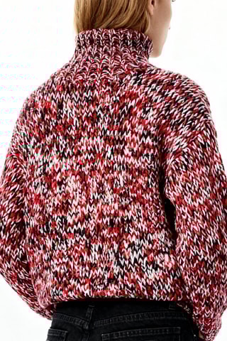 Maglia in lana - Rosso e giallo - Ganni