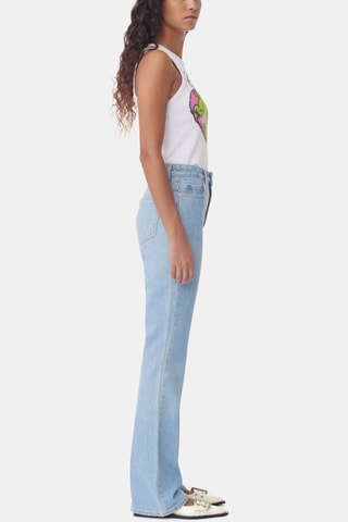 Jeans in cotone bio - Azzurro - Ganni