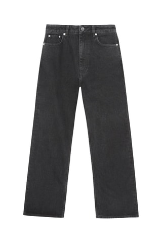 Jeans in cotone bio - Nero - Ganni
