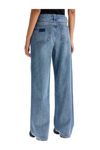 Biologisch Katoenen Jeans Hoge Taille - Blauw - Ganni