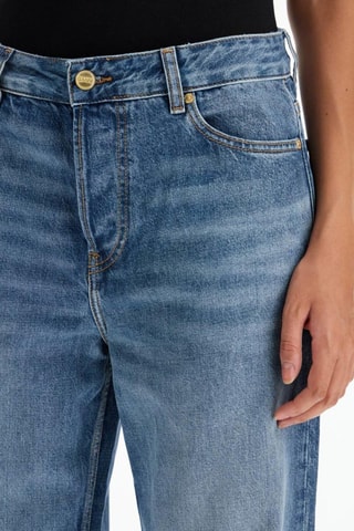 Biologisch Katoenen Jeans Hoge Taille - Blauw - Ganni