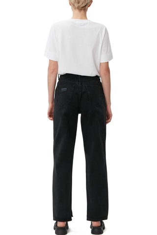 Jeans in cotone bio - Nero - Ganni