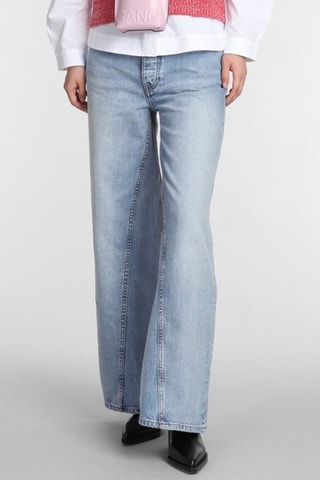 Jeans in cotone bio - Blu - Ganni