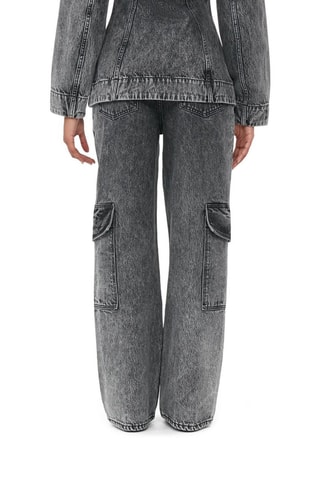 Jeans in cotone bio - Nero - Ganni