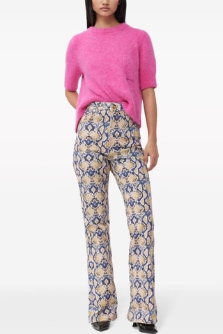 Jeans in cotone bio - Cobalto e taupe - Ganni