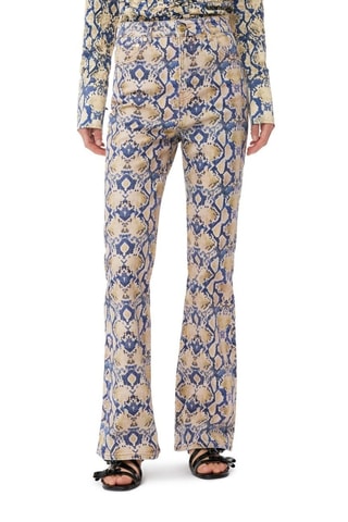 Jeans in cotone bio - Cobalto e taupe - Ganni