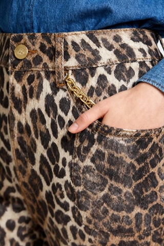 Jeans in cotone bio - Beige e nero - Ganni