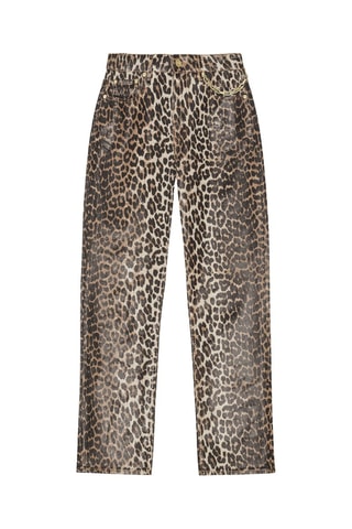 Jeans in cotone bio - Beige e nero - Ganni