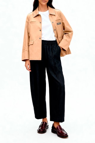 Sahariana in cotone bio - Beige - Ganni