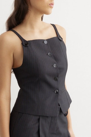 Top - Grigio scuro - Ganni