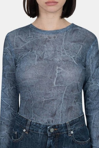 Top - Blu scuro - Ganni