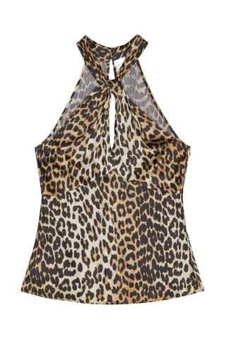 Top - Nero e marrone - Ganni