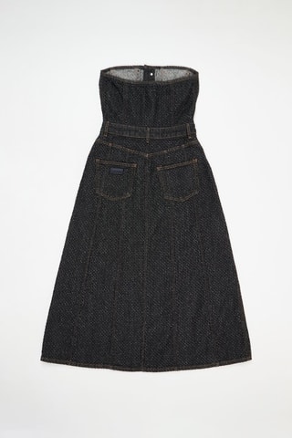 Abito bustier in cotone bio - Nero - Ganni