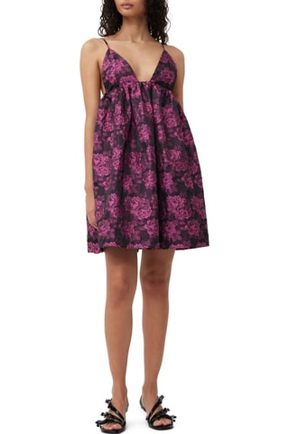 Abito a trapezio senza maniche - Nero - Ganni