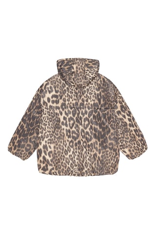 Giubbotto con cappuccio - Marrone e beige - Ganni