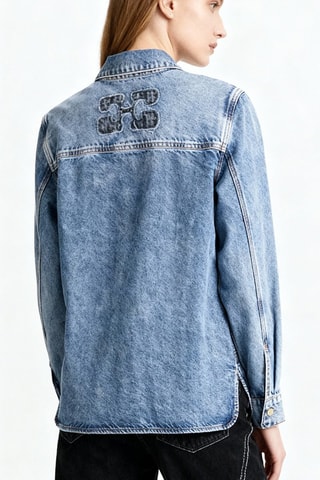 Camicia in jeans in cotone bio - Blu - Ganni