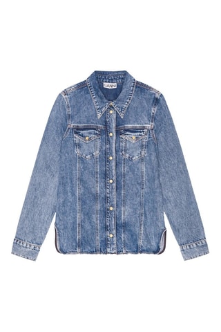 Camicia in jeans in cotone bio - Blu - Ganni
