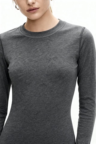 T-shirt in cotone bio - Grigio scuro - Ganni
