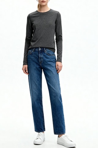 T-shirt in cotone bio - Grigio scuro - Ganni