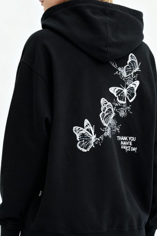 Felpa in cotone bio - Nero - Ganni