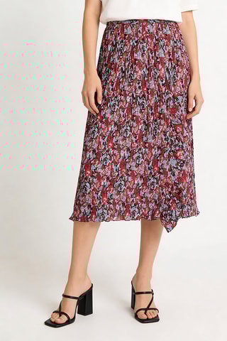 Gonna plissé - Rosso e celeste - Ganni