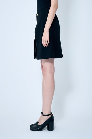 Gonna taglio dritto - Nero - Ganni