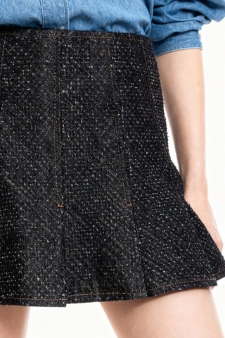 Gonna portafoglio in cotone bio - Nero - Ganni