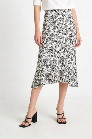 Gonna taglio dritto - Bianco e nero - Ganni