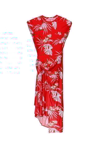 Abito asimmetrico - Rosso - Rabanne