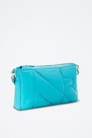 Borsa a spalla in pelle d’agnello - Blu - Nina Ricci