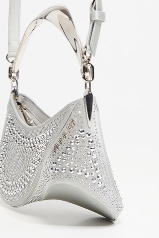 Borsa a spalla in pelle di vitello - Nero - Mugler