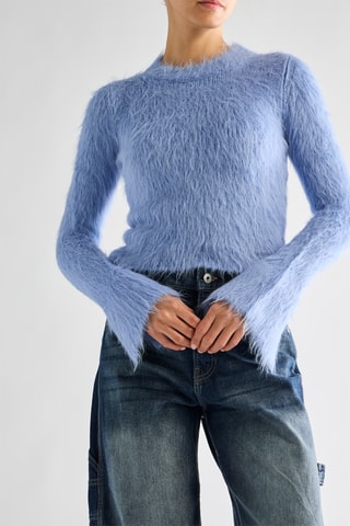 Maglia in alpaca - Blu - Rabanne