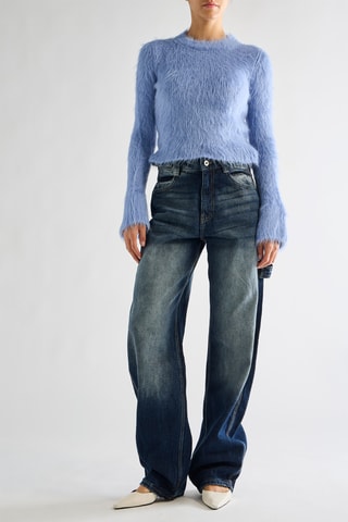 Maglia in alpaca - Blu - Rabanne