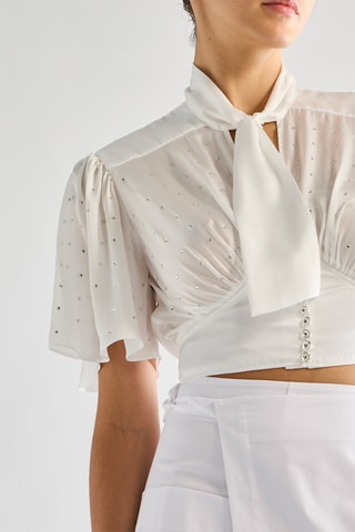 Top - Bianco - Rabanne